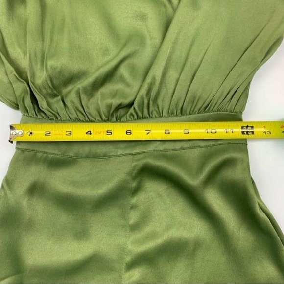 NWT NEW Michael Costello x Revolve Selene One Shoulder Romper Olive Green XXS - Picture 7 of 9